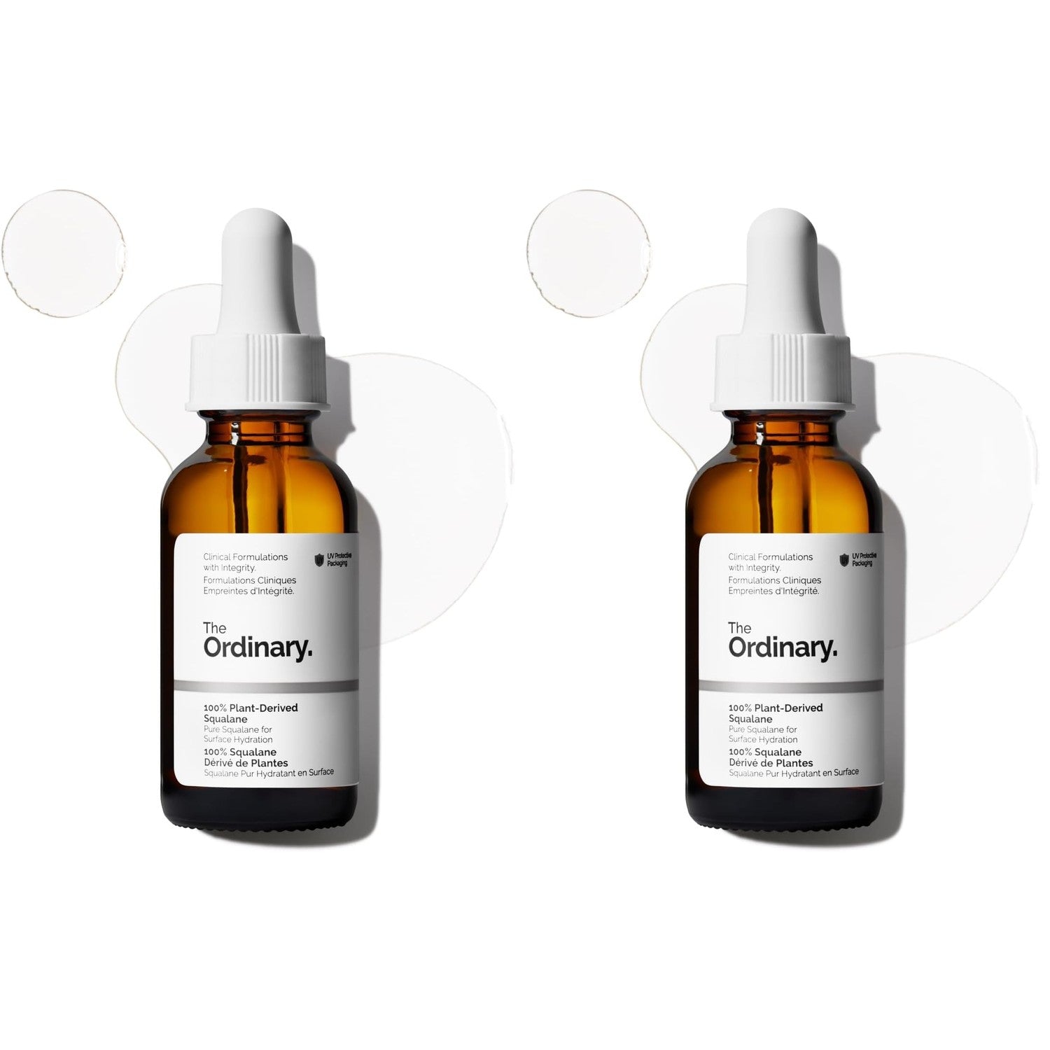 The Ordinary 100% Plant-Derived Squalane, for Skin and Hair, Lightweight Hydration, and Moisture Barrier Support, 1 Fl Oz