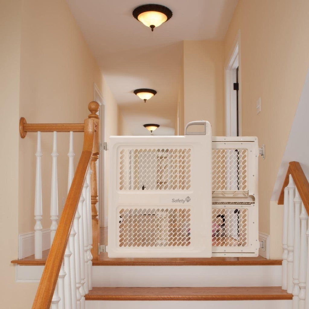 Safety 1st Baby Gates for Doorways, Pressure Mount Lift, Lock and Swing, Dog Gates, Hardware Gate for Stairs, Fits 28"-42" Wide