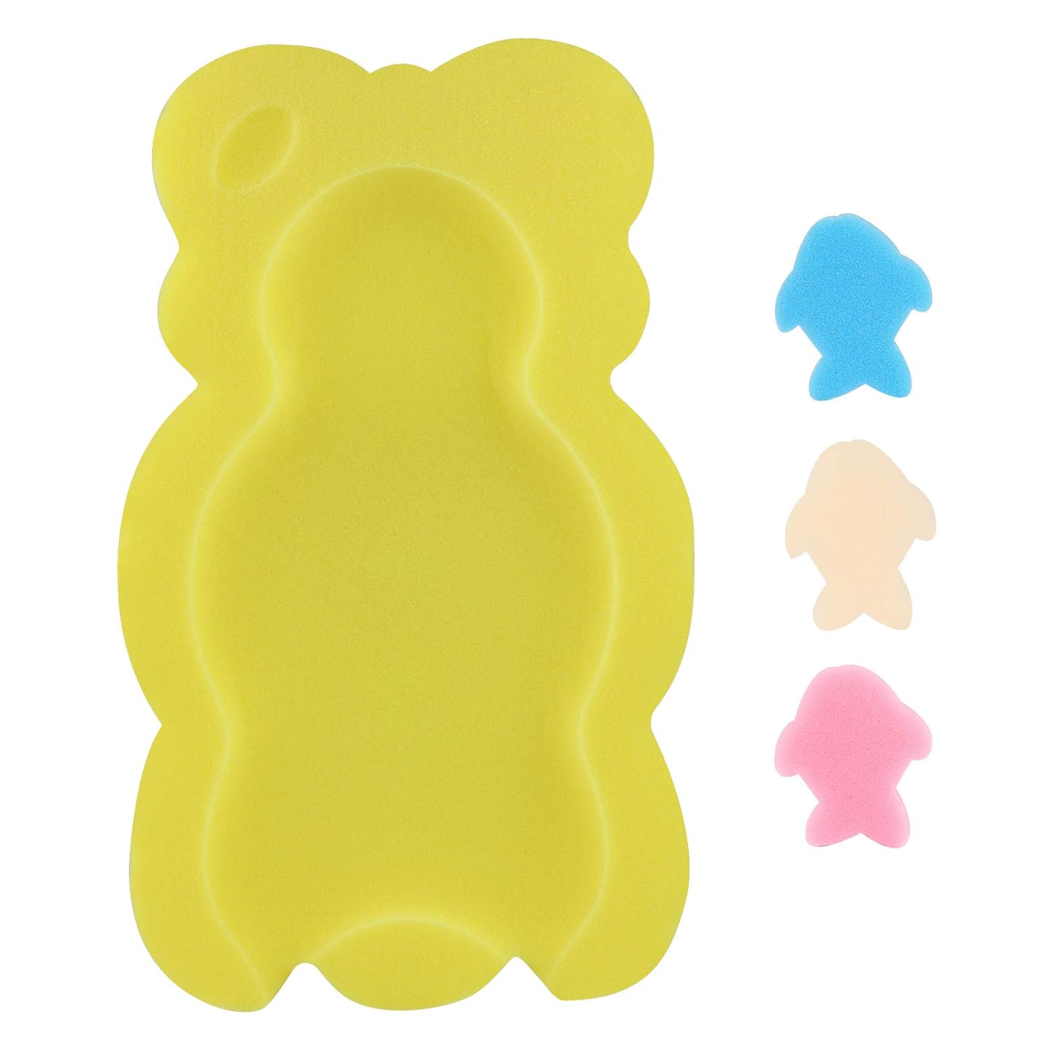 Buy now Baby Bath Cushion Infant Sponge Mat, Toddler & Newborn Bath Pad - Blue YELLOW at indiglob india