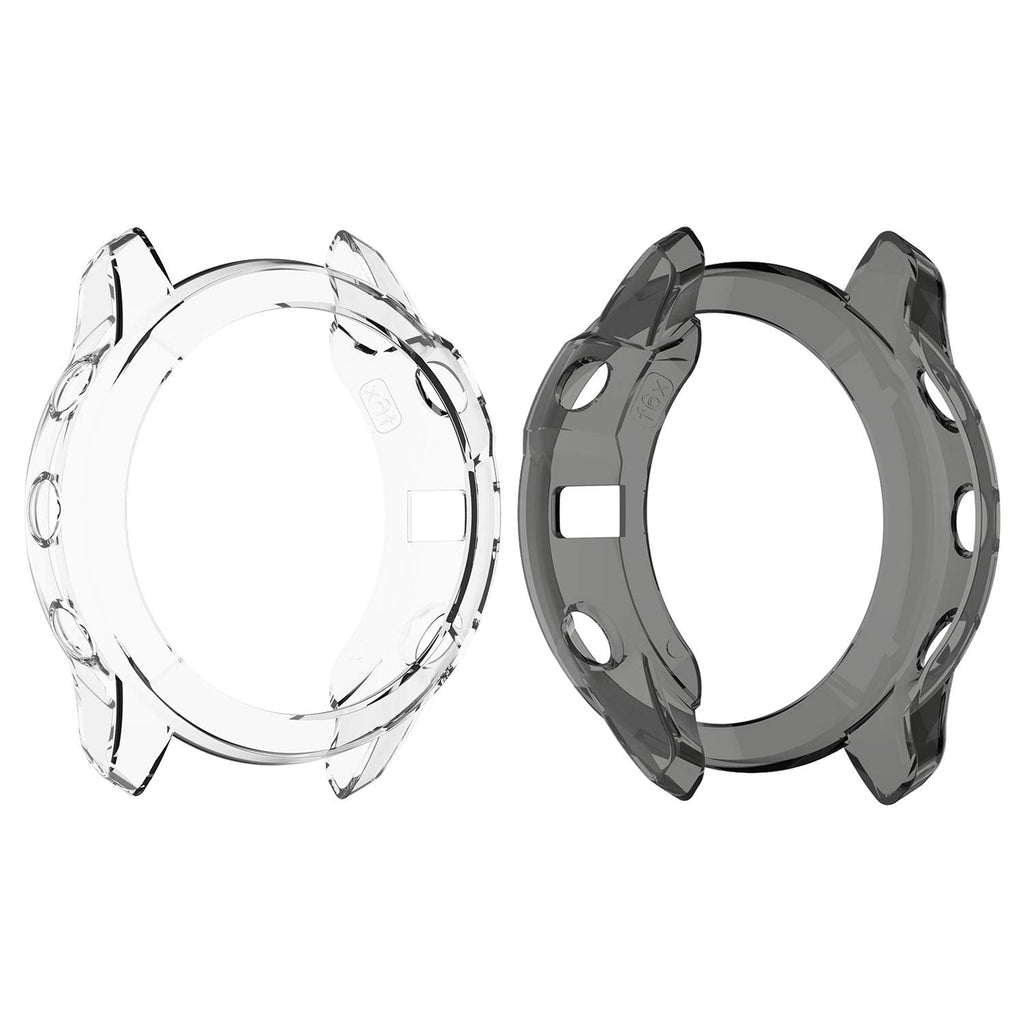 Buy now RuenTech Case Cover Compatible with Garmin Fenix 6X/6X Pro/Fenix 6X Sapphire Case Protector TPU Protective Case Frame for Fenix 6X Smart Watch (Black&Transparent) at indiglob india