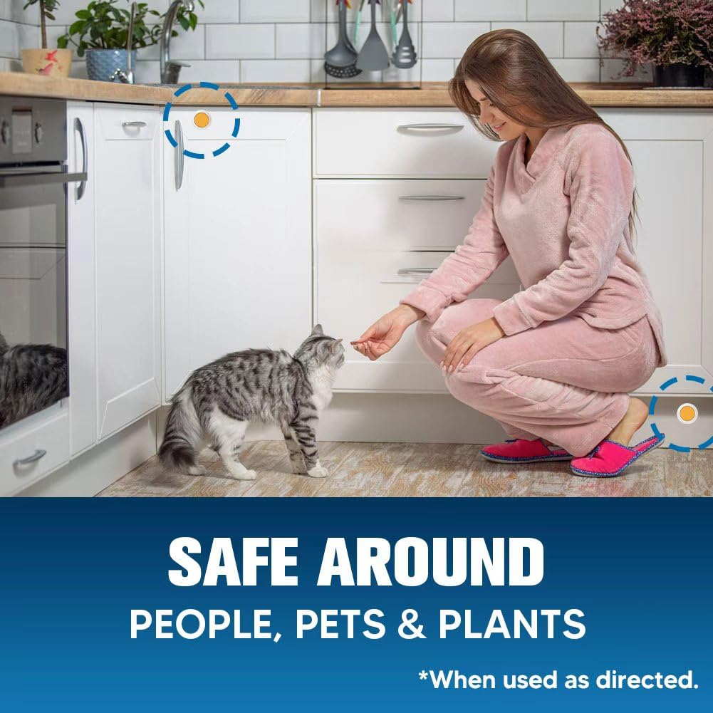 Roach Repellent Indoor, Helps Keep Cockroaches Away from Sink/Cabinets/Appliances/Storage Areas, Pet Safe Roaches to Home-8 Count