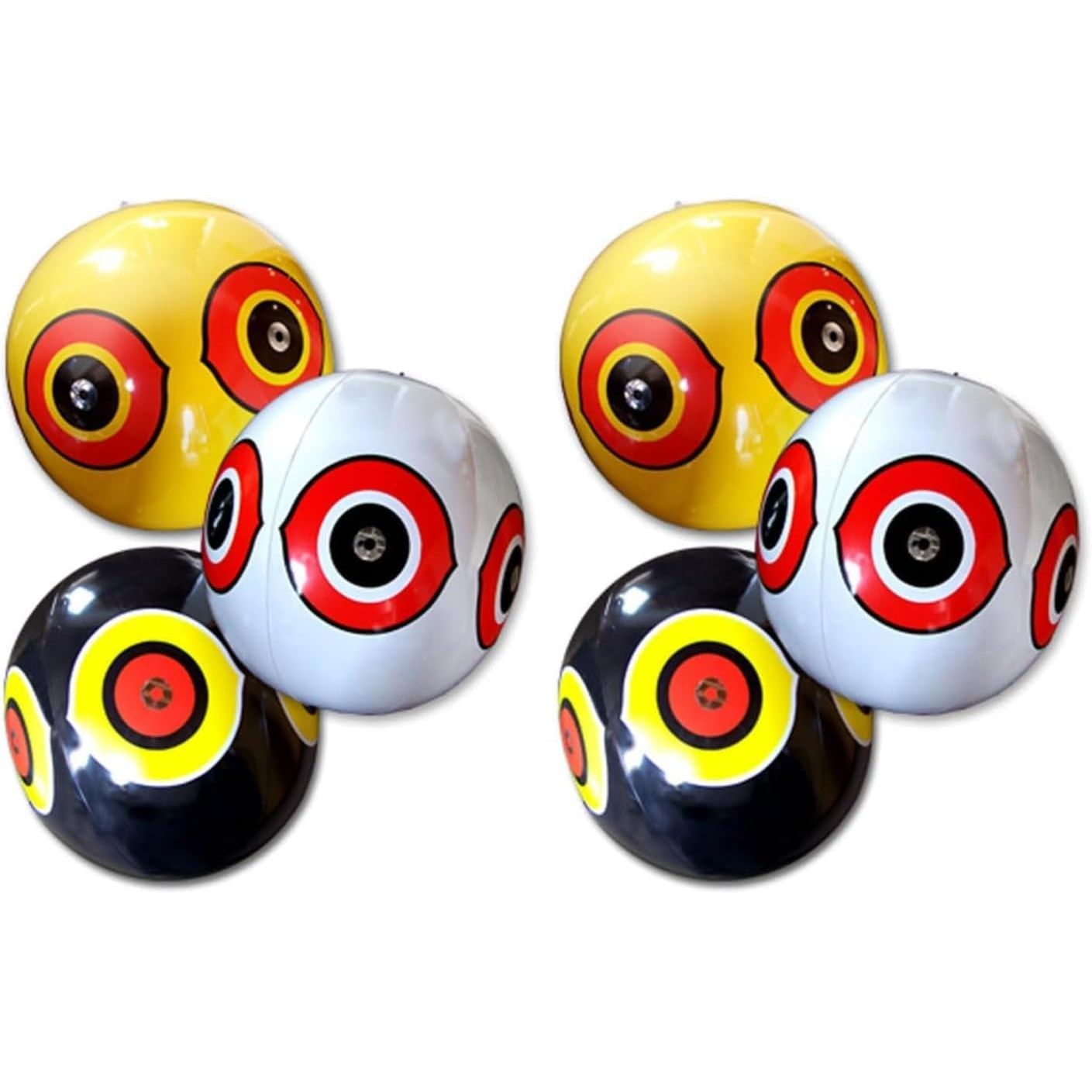 Buy now Bird-X Scare-Eye Balloons, Predator 3D Eye Balloons with Glaring, Bright Colors, Cover up to 6,000 sq. ft. Area, Pack of 3, Yellow, White, and Black 3 Count (Pack of 2) at indiglob india
