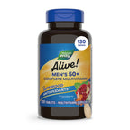 Nature's Way Alive! Men’s 50 Plus Multivitamin Complete Tablets, 50 ct | Daily Multivitamin for Men Over 50, Supports Cellular Energy Metabolism, Heart, Muscle & Eye Health*, High Potency Vitamins