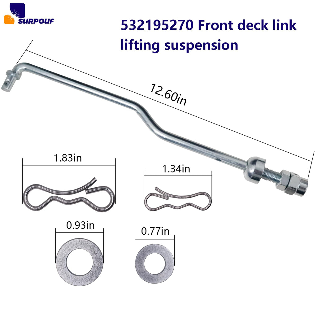 532195270 195270 Front Deck Link Lift Suspension Compatible with Craftsman Husqvarna Mower 532195264、581506902、581506903、58150690