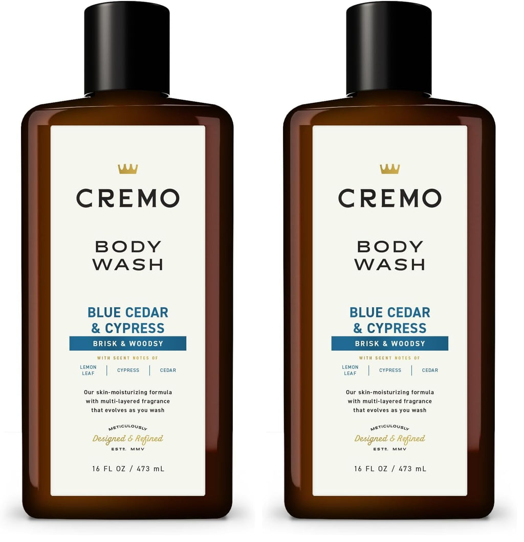 Buy now Cremo Body Wash Men, A Vintage Suede with Notes of White Moss and Rich Amber, 16 Fl Oz at indiglob india