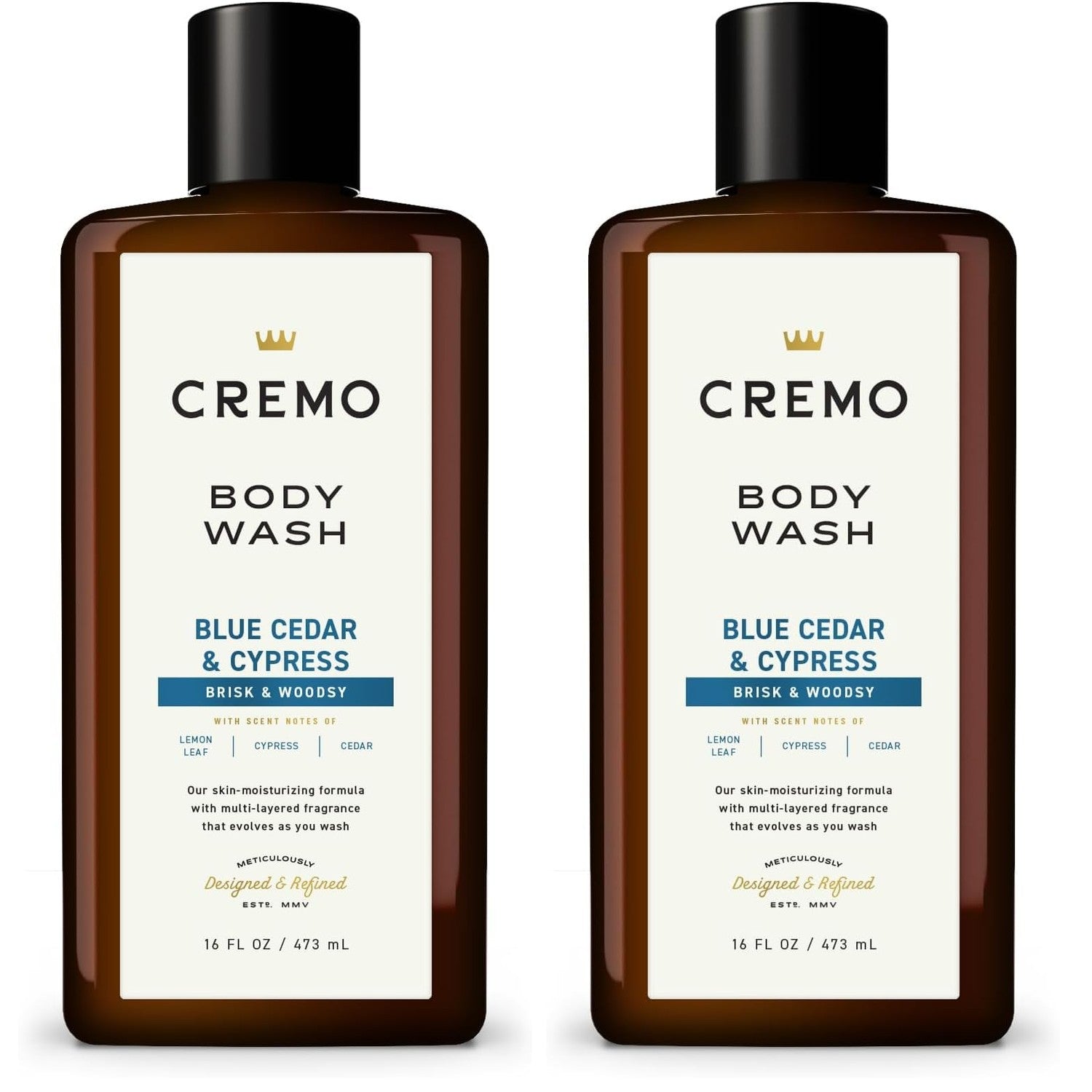 Buy now Cremo Body Wash Men, A Woodsy Scent with Notes of Lemon Peel, Cypress and Cedar, 16 Fl Oz Blue Cedar & Cypress 16 Fl Oz (Pack of 2) at indiglob india