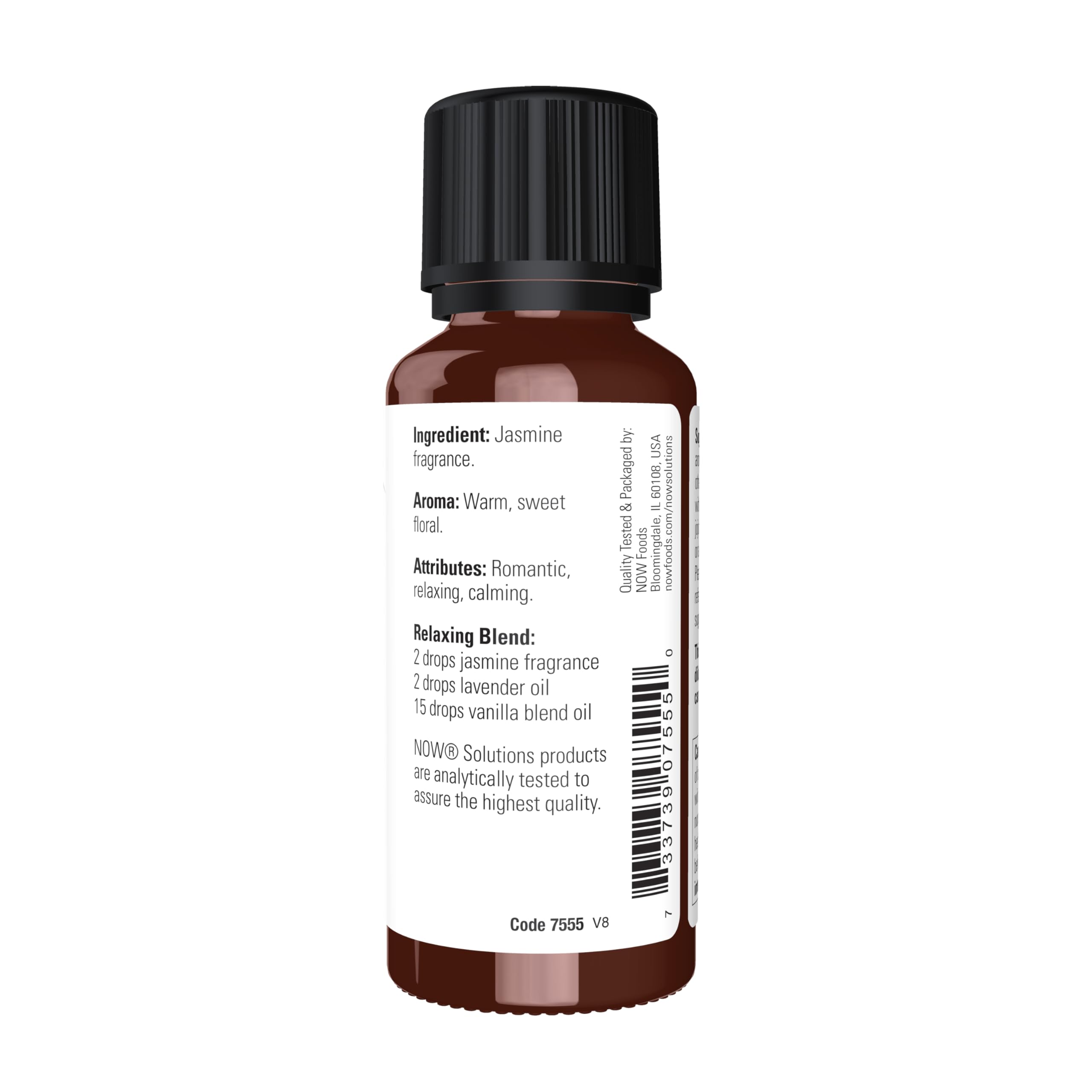 Buy now NOW Essential Oils, Jasmine Fragrance, Romantic Aromatherapy Scent, Steam Distilled, 100% Pure, Vegan, Child Resistant Cap, 1-Ounce at indiglob india