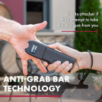 SABRE Pepper Spray & 3-in-1 Stun Gun with Flashlight and Anti-Grab Bar Technology, Self Defense Kit, 35 Bursts, 10 Ft (3 m) Range, 120 Lumens LED Light, Rechargeable Battery (Set of 2)