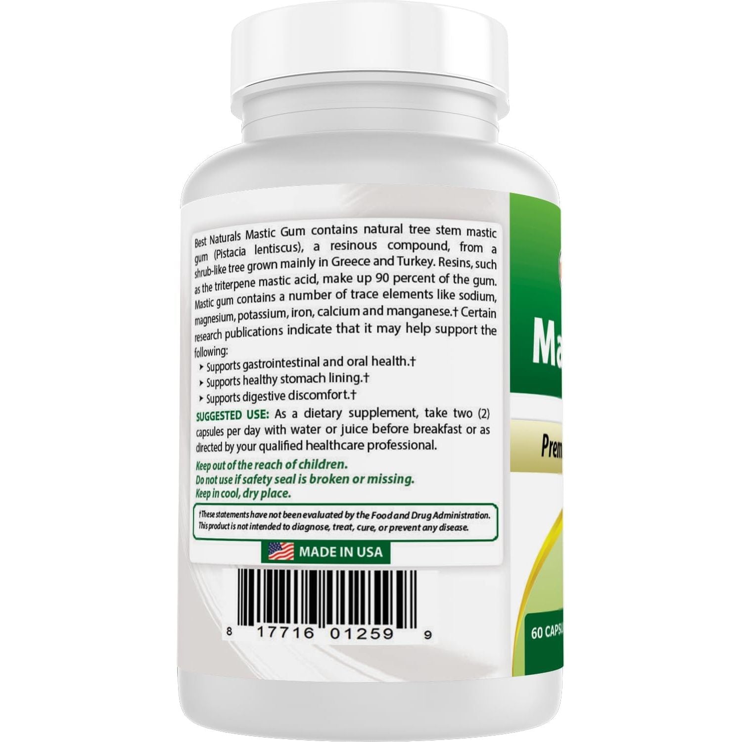 Buy now Best Naturals Mastic Gum 500 mg 60 Capsules at indiglob india