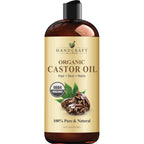 Buy now Handcraft Blends Castor Oil with Rosemary Oil 8 Fl Oz | 100% Pure and Natural | Premium Grade Carrier Oil | Hair, Eyelashes and Eyebrows | Hair and Body at indiglob india