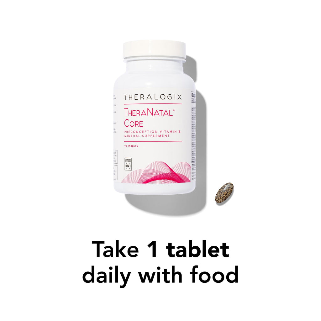 Theralogix TheraNatal Core – Preconception Fertility Vitamin, NSF Certified