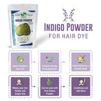 Buy now 200 Grams INDIGO POWDER For Hair Dye/Color - The Henna Guys at indiglob india