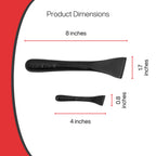 Plastic Scraper Tool, 2 Pack, Non-Scratch, 1.7 Inch Wide Blade