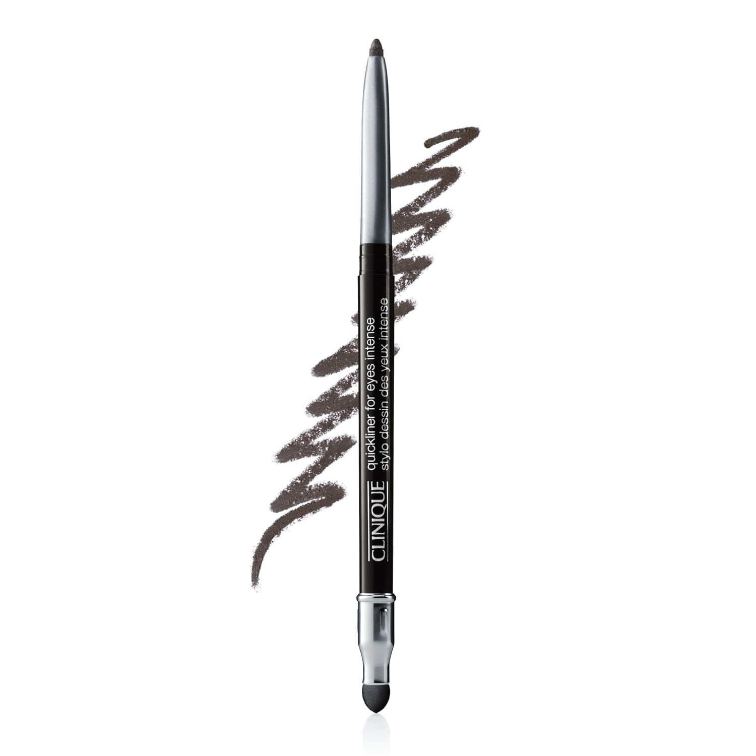 Buy now Clinique Quickliner For Eyes Intense Eyeliner Pencil | Water Resistant, Smudge Resistant + Safe For Sensitive Eyes | 10 Shades AJ Intense Charcoal at indiglob india