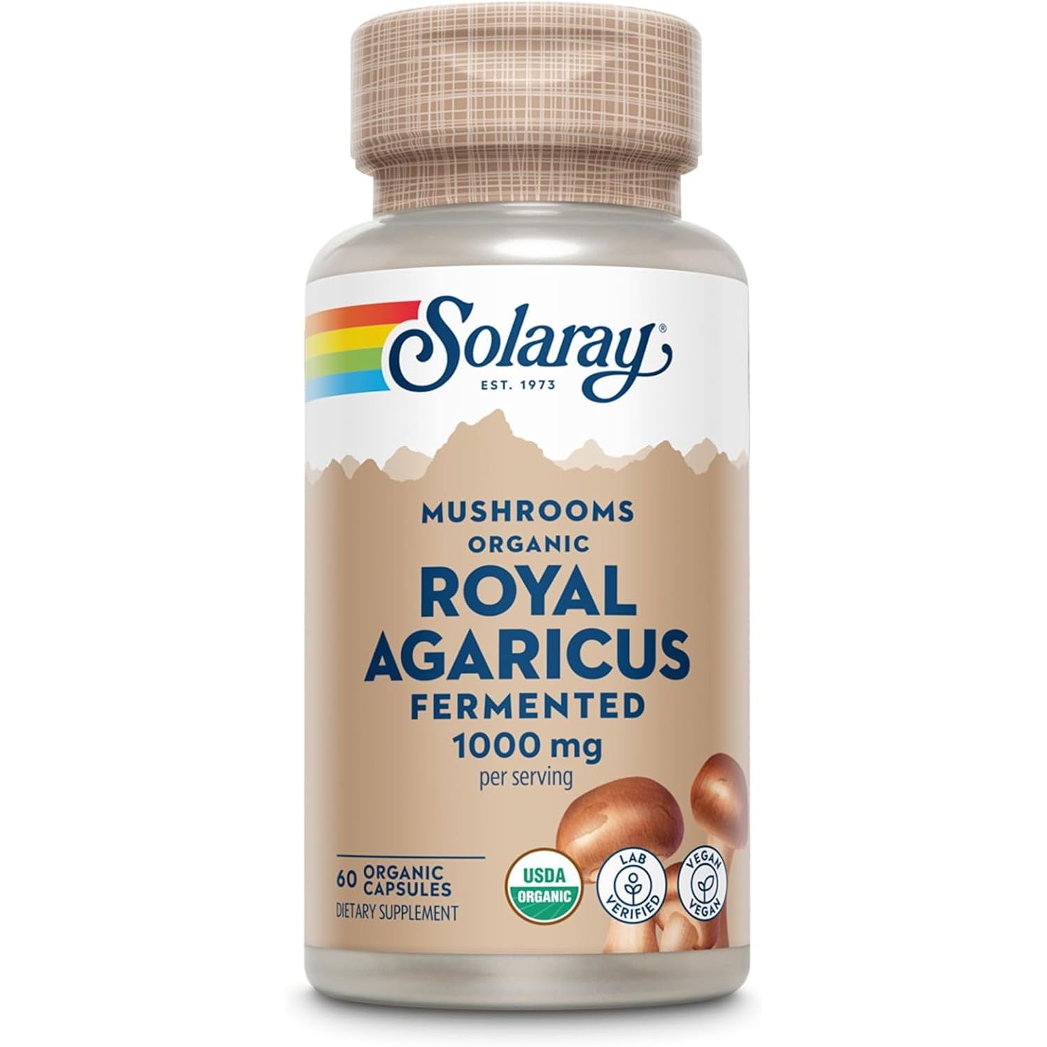 Buy now SOLARAY Reishi Mushroom 600mg - Reishi Mushroom Capsules for Immune Support - Vegan, Lab Verified - 60-Day Money-Back Guarantee - 100 Servings, 100 VegCaps 60 Count (Pack of 1) Royal Agaricus at indiglob india
