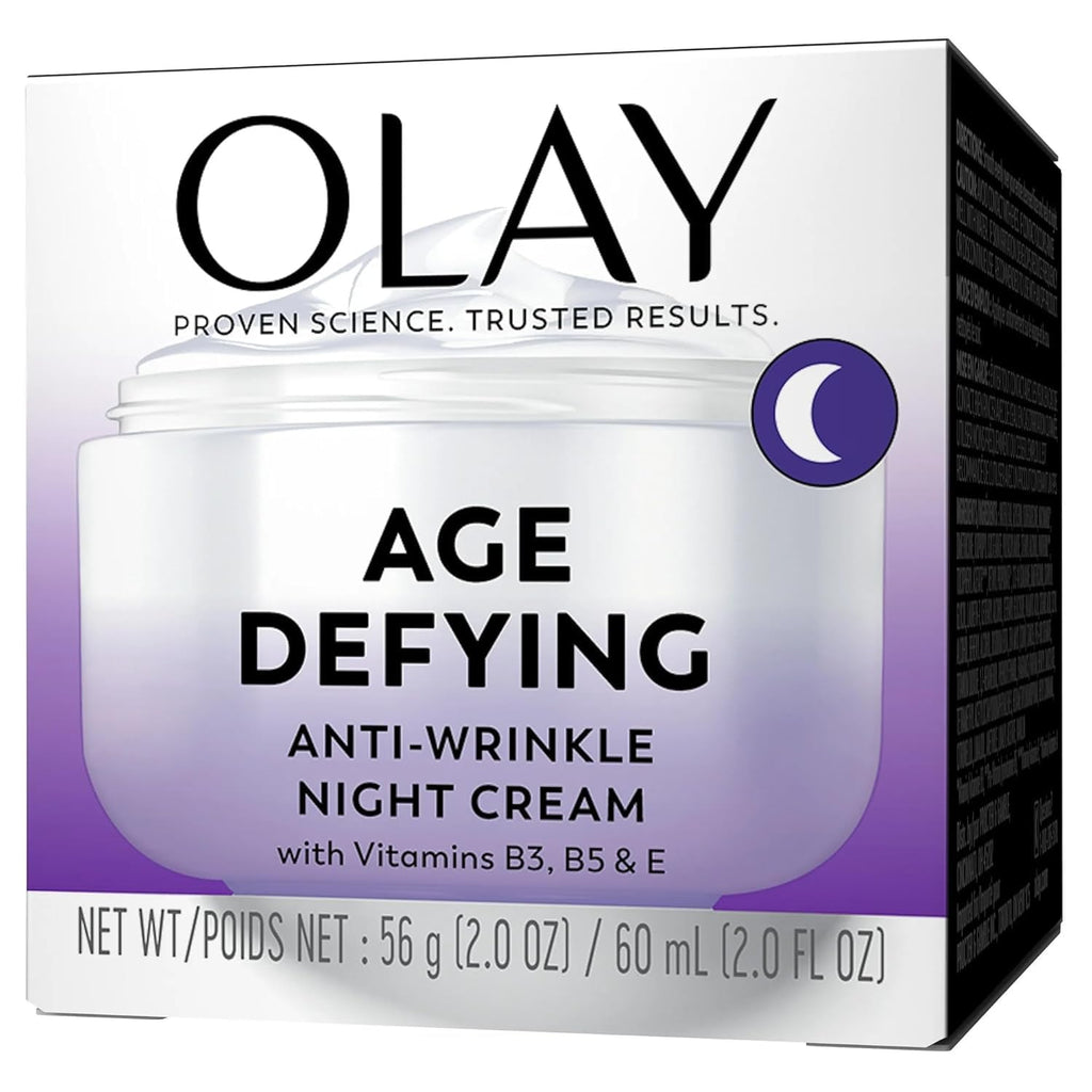 Buy now Olay Age Defying Anti-Wrinkle Replenishing Night Face Cream, 2.0 Ounce, 3 Count at indiglob india