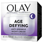 Buy now Olay Age Defying Anti-Wrinkle Replenishing Night Face Cream, 2.0 Ounce, 3 Count at indiglob india