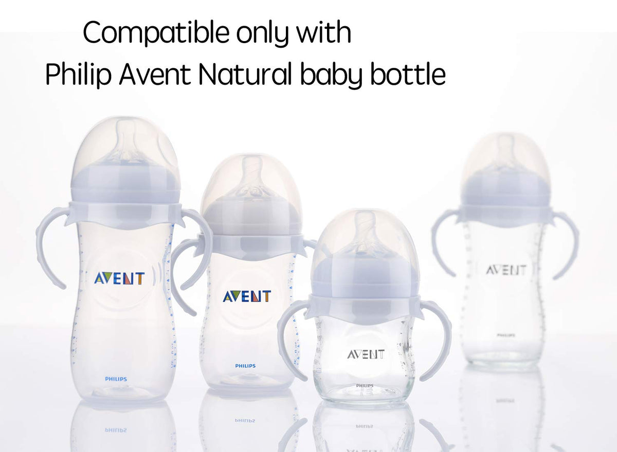 Compatible Baby Bottle Handles for Philips Avent Natural Baby Feeding Bottles, 2 Count