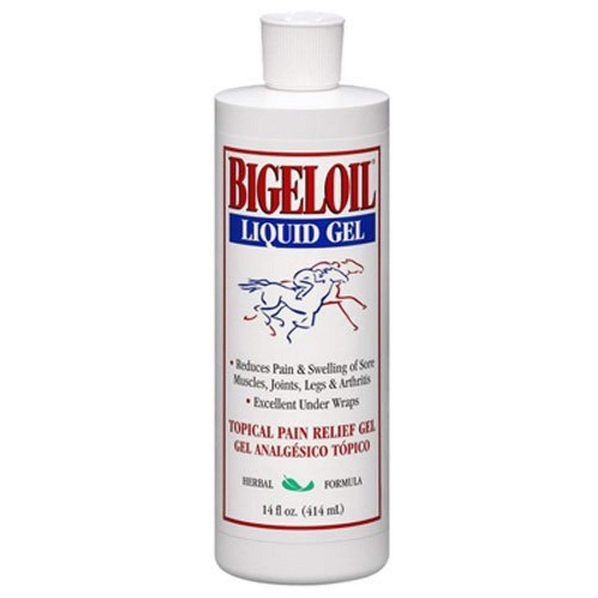 Absorbine Bigeloil Liniment Gel, Refreshing Topical Rub for Sore Muscles, 14 Fluid Ounce Bottle