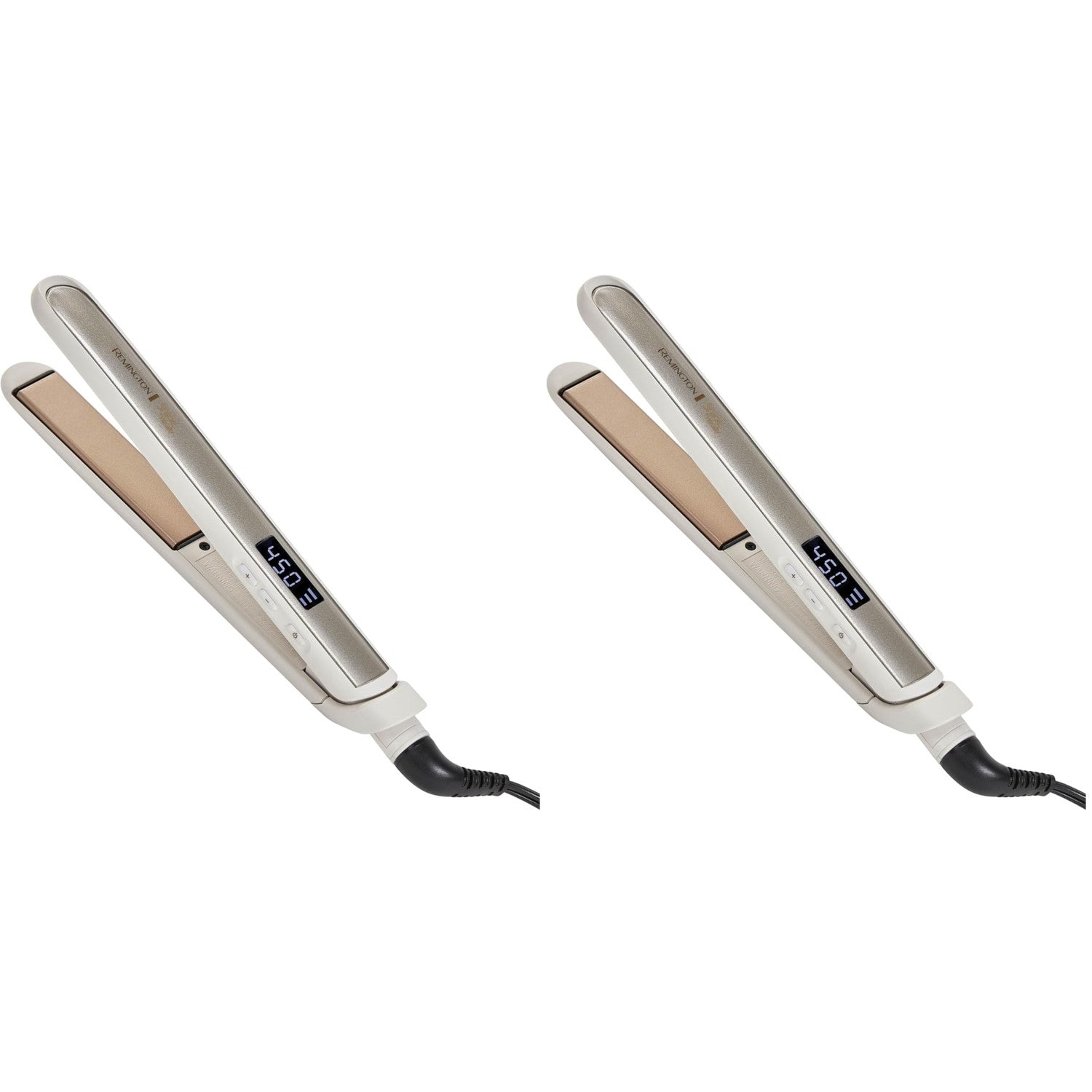 Remington Shine Therapy 1 Inch Hair Straightener, Argan Oil & Keratin | Keratin ceramic plates deliver smooth results; this flat iron reduces frizz for ideal hair styling.