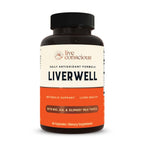 LiverWell Liver Cleanse, Rejuvenation, Metabolic Support - Liver Supplement for Liver Health w/Highly Bioavailable Milk Thistle Extract, N-Acetyl Cysteine, Alpha Lipoic Acid, Zinc, Selenium - 60 Caps