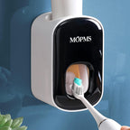 Buy now MOPMS Toothpaste Dispenser Wall Mounted for Bathroom Automatic Toothpaste Squeezer for Kids and Adult (Black-1Pcs) Black at indiglob india