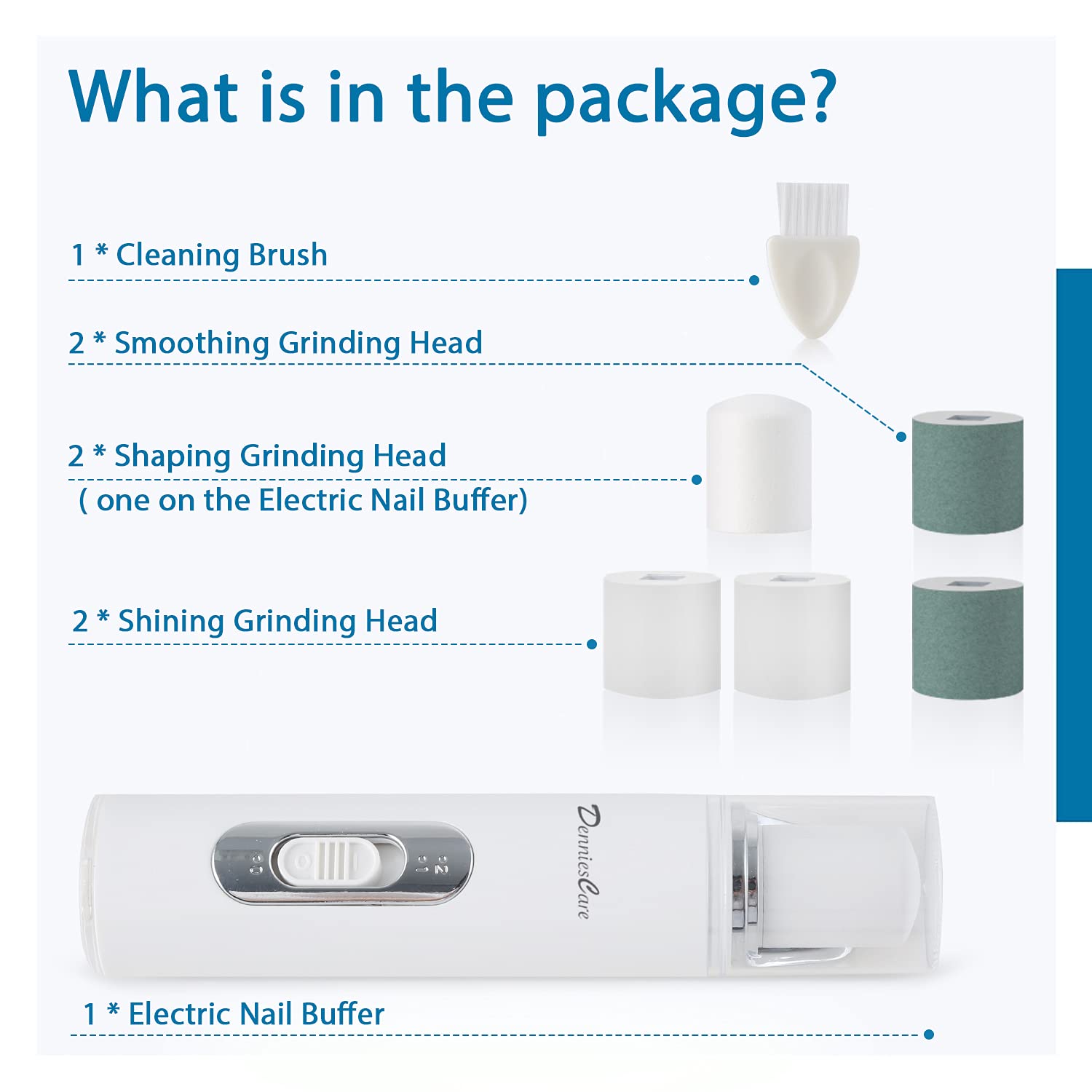 Buy now Electric Nail Buffer Drill and Polisher - Rechargeable Manicure Pedicure Tool for Naturally Beautiful Nails at indiglob india