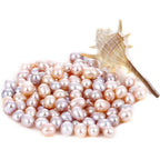 Buy now 50Pcs Freshwater Cultured Pearl, Natural Oval Oyster Pearls Beads, Necklace Bracelet Earring Jewelry Making Supplies, Fun Gift for Women, Pearl Party, No Hole (Around 8mm) at indiglob india