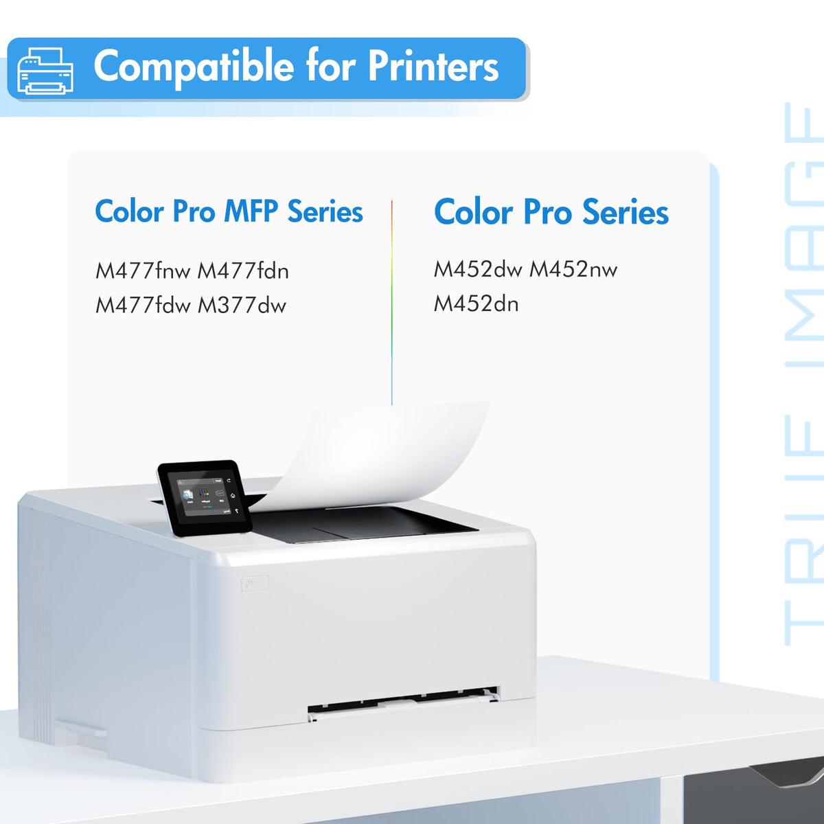 410X Toner Cartridge 4 Pack 410A for HP MFP M477fnw M477fdw M477fdn M452dn