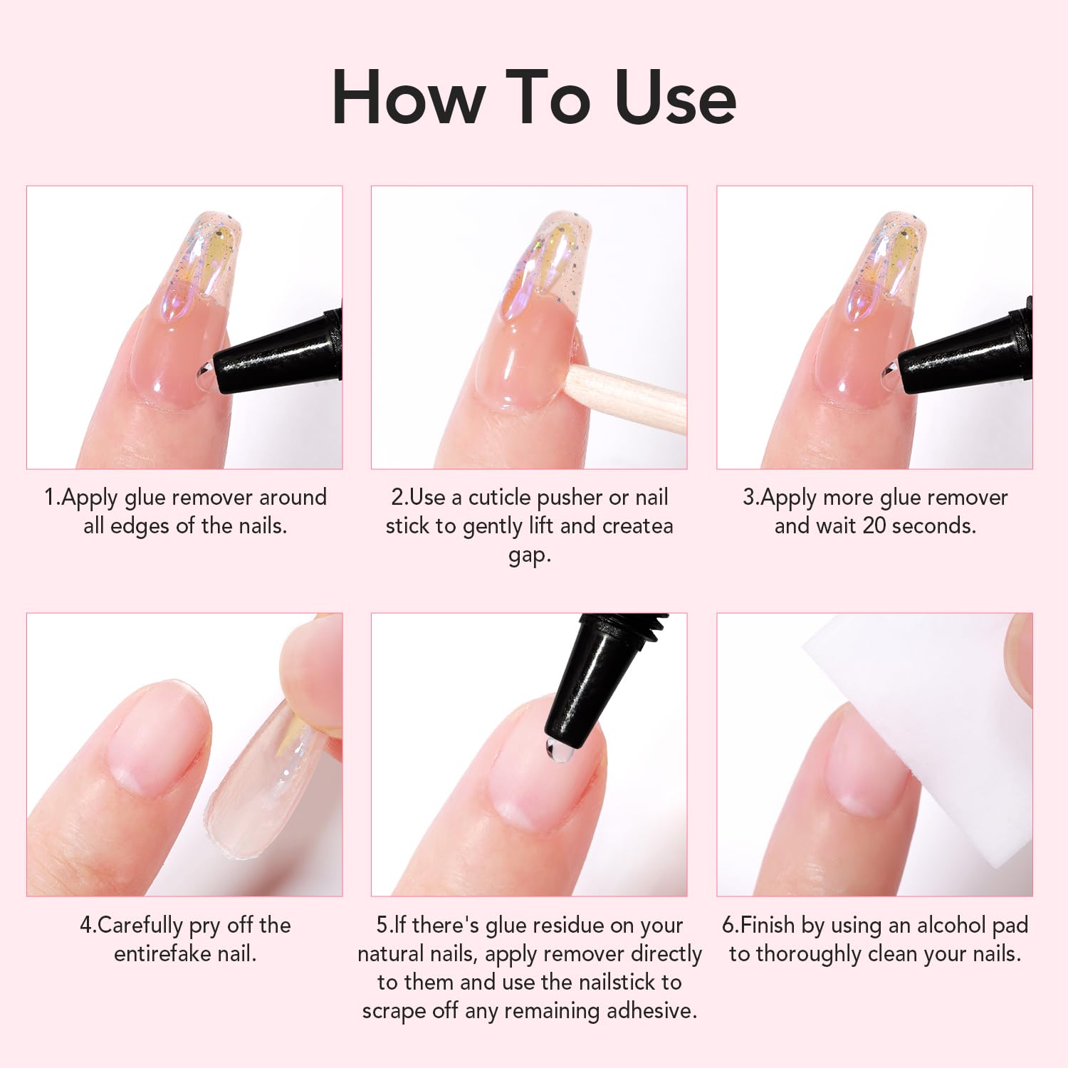 CurvLife 10g Semi Solid Nail Glue for Press Ons with 15ml Nail Glue Remover | No UV/LED Lamp Needed, Gap-Filling Air-Dry Nail Tips Glue Gel For Press on nails and Non-Acetone Gentle Remover