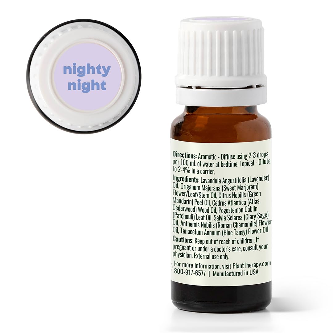 Buy now Plant Therapy KidSafe Nighty Night Essential Oil Blend for Sleep 10 mL (1/3 oz) 100% Pure, Undiluted, Natural Aromatherapy, Therapeutic Grade at indiglob india