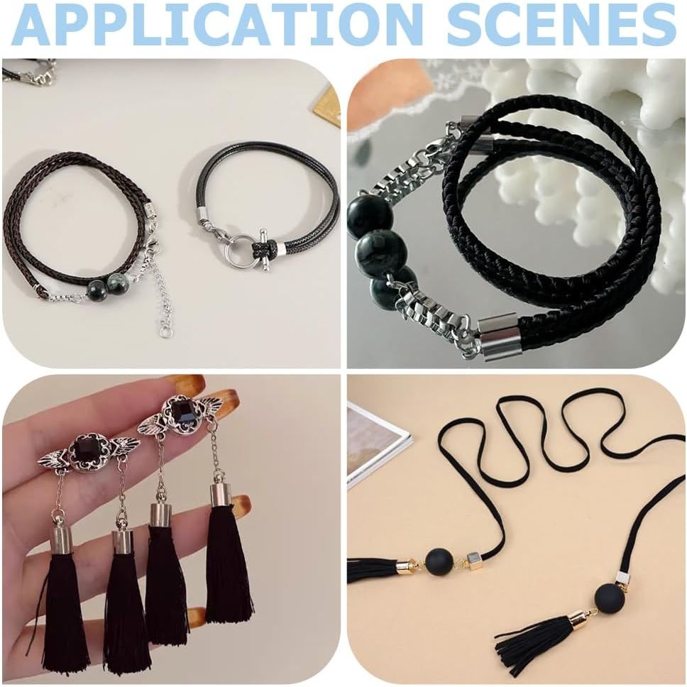Buy now UNICRAFTALE 100pcs 2 Sizes 3mm/4mm Barrel Cord Ends 304 Stainless Steel End Caps Leather Cord Ends Terminators End Tip Bead Caps for Leather Cord Bracelets Jewelry Making at indiglob india