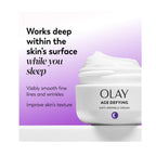Buy now Olay Age Defying Anti-Wrinkle Replenishing Night Face Cream, 2.0 Ounce, 3 Count at indiglob india