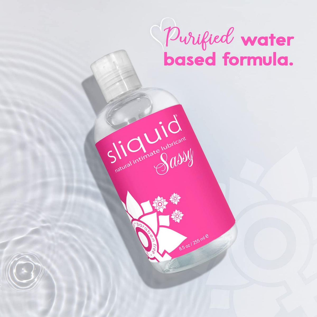 Sliquid Sassy Water-Based Lube, Thick Clear Gel 2-Pack, 8.5 Fl Oz Ea