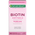 Nature's Bounty Biotin 10000mcg Supplement, 90 Rapid Release Softgels