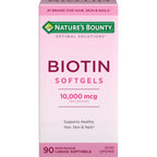 Nature's Bounty Biotin 10000mcg Supplement, 90 Rapid Release Softgels