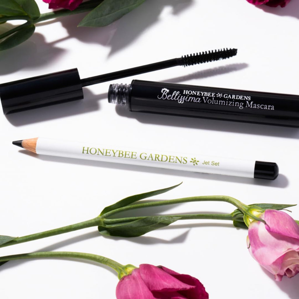 Buy now Honeybee Gardens Effortless Eye Liner Pencil in Jet Set Black, Rich Pigmentation, Smooth, Long-Wearing, Vegan, Gluten-Free at indiglob india