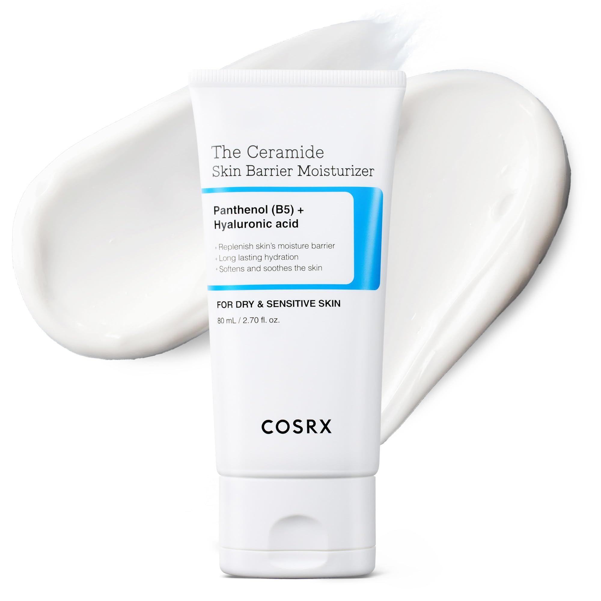 COSRX 100-Hour Hydration Ceramide Body Cream, Non-Greasy, 15.2 fl oz | Body Lotion for Dry to Extremely Dry Skin, Hyaluronic Acid, Skin Barrier Care, Unscented, Fast-Absorbing, Korean Skin Care