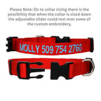 GoTags Personalized Dog Collar, Custom Embroidered Pet ID Dog Collar with Pet Name and Phone Number, Adjustable with Quick Release Snap Buckle