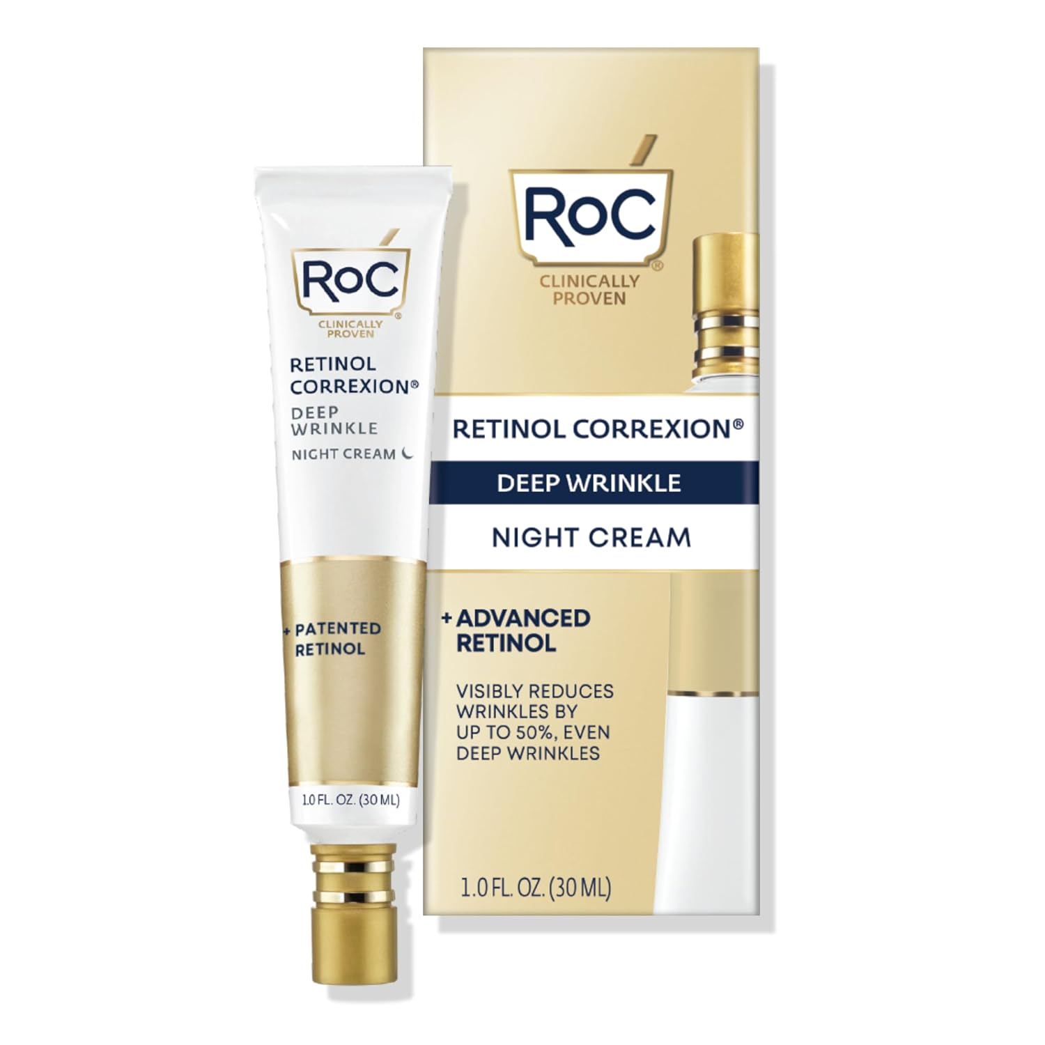 Buy now RoC Retinol Correxion Under Eye Cream for Dark Circles & Puffiness, Daily Wrinkle Cream, Anti Aging Skin Care Treatment Women and Men, 0.5 oz (Packaging May Vary) Deep Wrinkle Night Cream at indiglob india