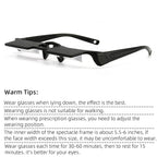 CHANGAR Prism Glasses Light-weight Lazy Glasses Horizontal Reading Spectacles 90° Vision Neck Protection Prism Glasses for Bedridden Lying Down Reading and Watching TV/Mobile Phone in Bed