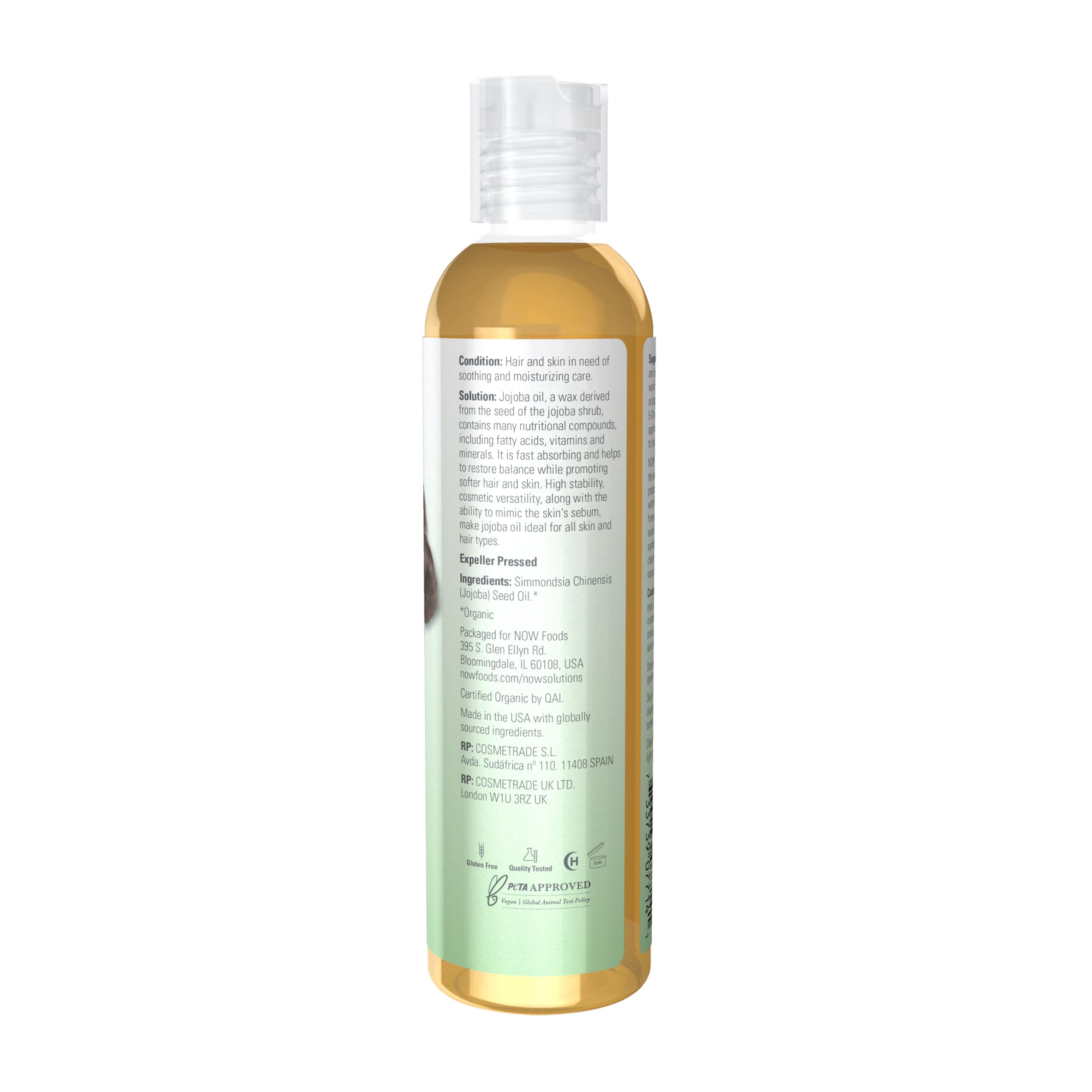 Buy now NOW Solutions, Organic Jojoba, Moisturizing Multi-Purpose Oil for Face, Hair and Body, 8-Ounce at indiglob india
