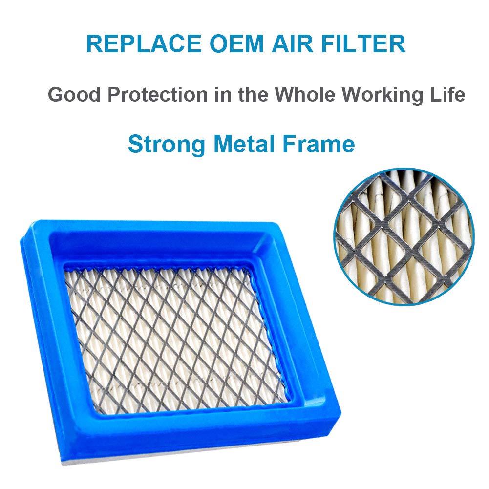 2 Pack XT650 Air Filter with Metal Protection, Compatible with Kohler XT675 Engine 14-083-22-S 14-083-22-S1 Lawnboy Toro Lawn Mower Air Filter