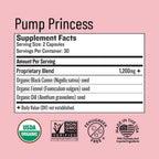Legendairy Milk Pump Princess Lactation Supplement, Fenugreek Free, 60 Ct | 1200 mg Organic Black Cumin, Fennel and Dill Support For Milk Supply and Digestion; Fenugreek-Free Breastfeeding Supplement