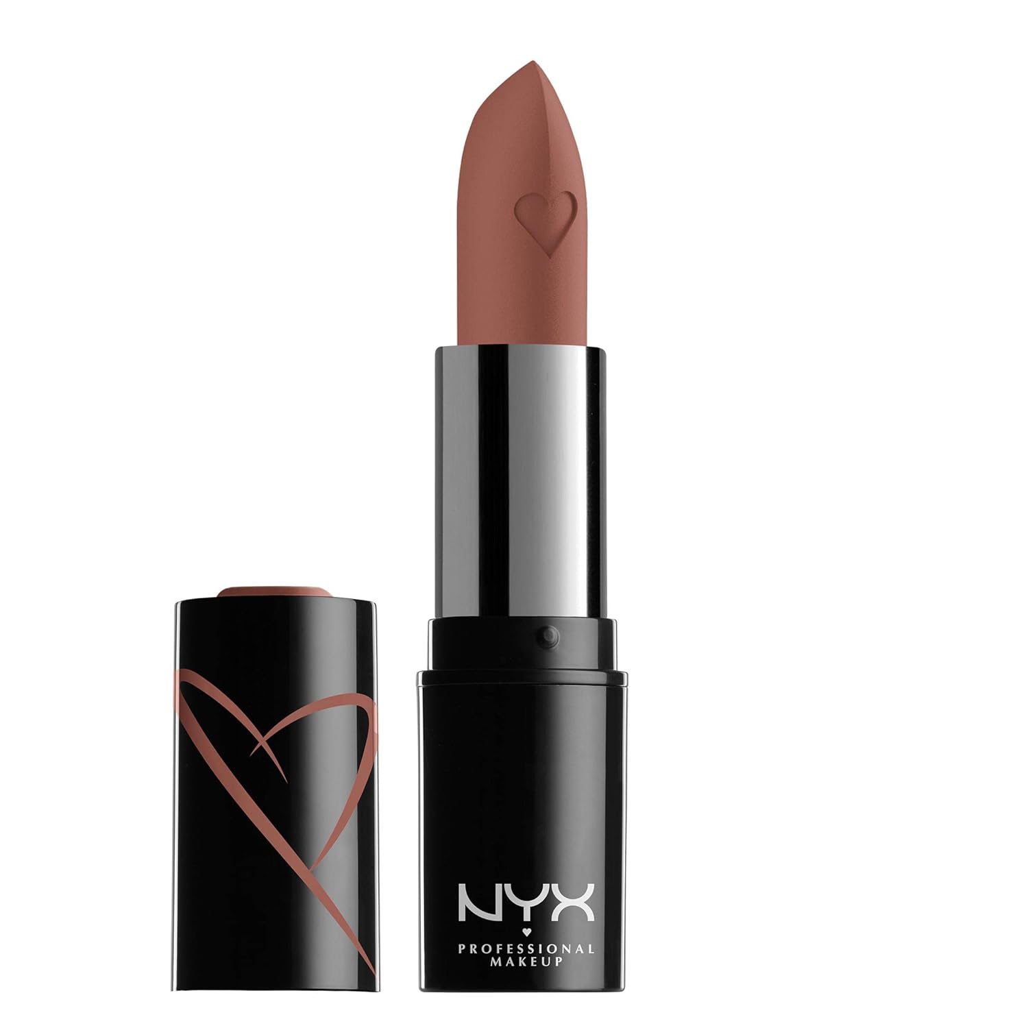 Buy now NYX PROFESSIONAL MAKEUP Shout Loud Satin Lipstick, Infused With Shea Butter - Hot In Here (Burnt Red) 0.12 Ounce (Pack of 1) Cali at indiglob india
