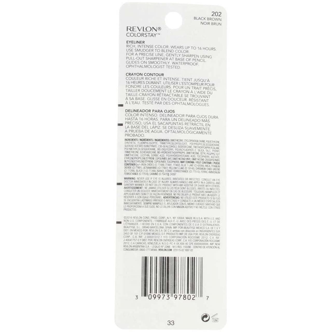 Buy now REVLON ColorStay Eyeliner with SoftFlex, Black Brown 202, 0.01 Ounce (28 g) (Pack of 2) at indiglob india