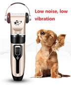 Dog Clippers Grooming Kit and Paw Trimmer,Cordless,Low Noise, Electric Quiet,Rechargeable, Dog Trimmer Grooming, Pet Hair Clippers for Thick Coats,Shaver for Small and Large Dogs Cats