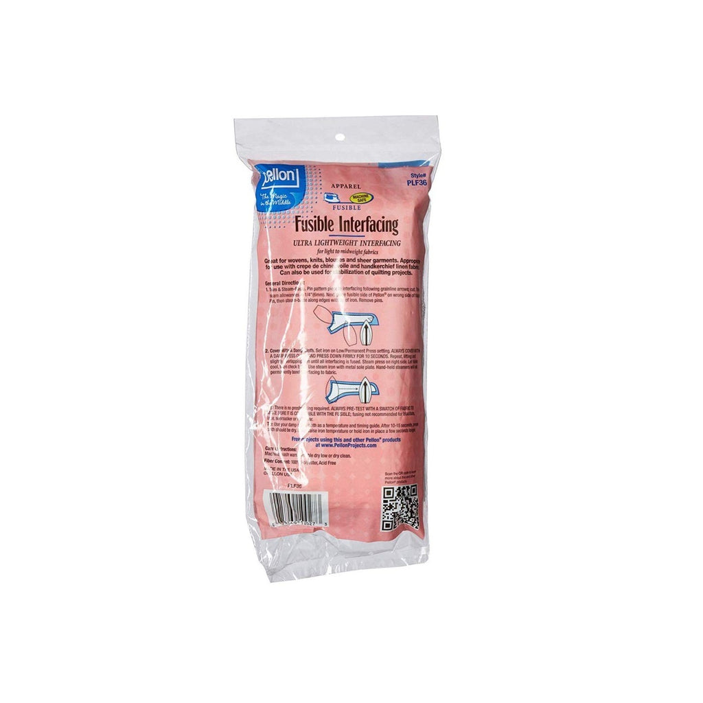 Pellon 15 inches x 3 yards White Fusible Interfacing, 2 Pack
