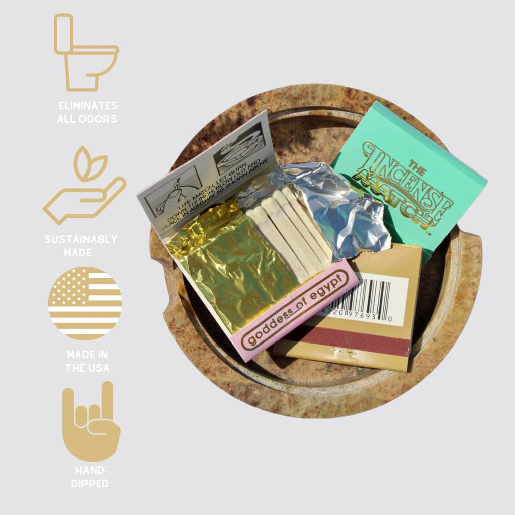 10 Pack Incense Matches: Variety Pack - Eliminates Bathroom Odors While A Adding Pleasant Aroma - 30 Light per Matchbook, 300 Lights per Purchase - Stocking Stuffer - Unique Gift Idea