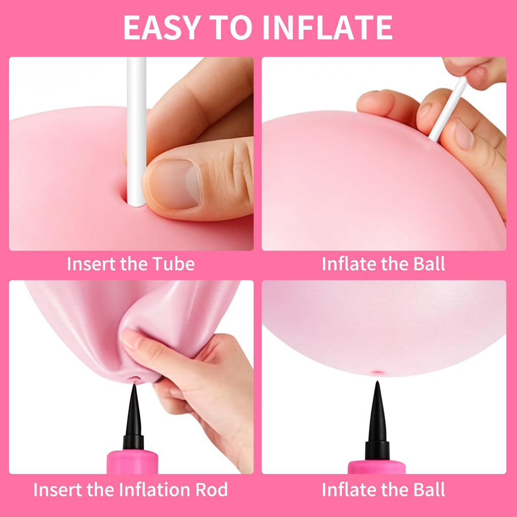 9 Inch Pink Pilates Ball, Exercise Stability Yoga Ball Small Exercise Ball with Air Pump for Core Workout, Balance Training, Home Gym, Office, Physical Therapy Anti-Burst PVC